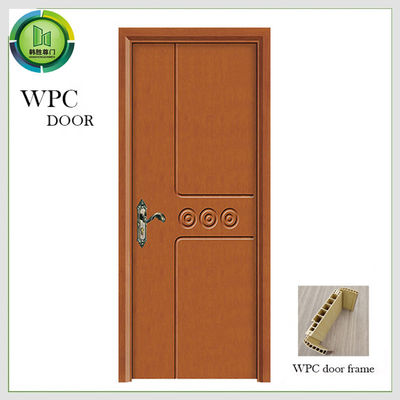 Eco Friendly WPC Pintu utama sederhana, pintu kamar tidur sederhana bersertifikat ISO9001