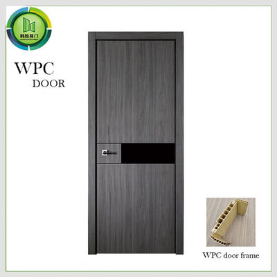 Waterproof Solid WPC Pintu Kayu PVC kulit Selesai Apartemen Penggunaan