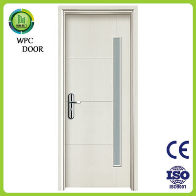 Harga yang bagus Pintu Kaca WPC Pintu Kerongkong Komposit yang awet dengan tahan kelembaban dan kotoran Ideal untuk interior rumah dan komersial on line