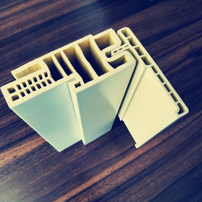 Harga yang bagus Interior Kayu Plastik Komposit Pintu Frame, WPC Solid Pintu Frame 140mm Lebar on line