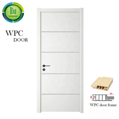 Harga yang bagus Solid Core Israel WPC Lukisan Interior Pintu Depan Kayu on line