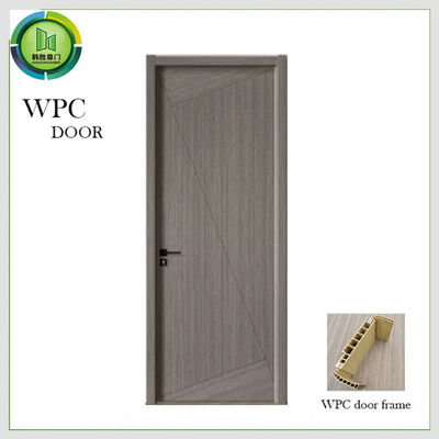 Harga yang bagus Anti-Flaming Waterproof PVC Pintu, Pintu Kamar Mandi Kayu Padat Lebar 900mm on line