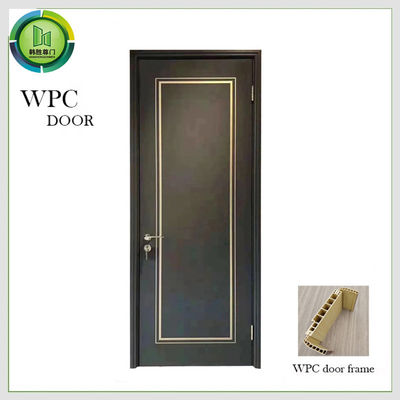 Harga yang bagus Pintu Komposisi Polymer Kayu Tahan rayap, WPC Pintu Kamar Tidur Putih Biasa on line