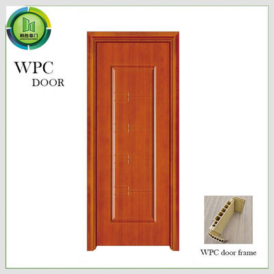 Harga yang bagus Kelembaban Proof WPC Pintu biasa tahan air 45MM Ketebalan Apartemen Penggunaan on line