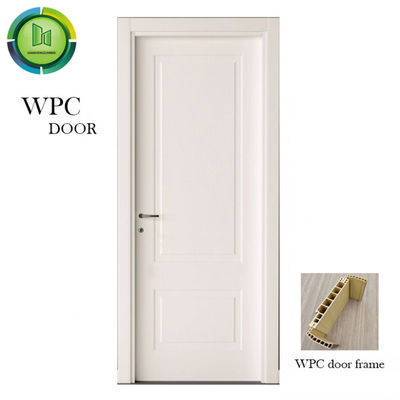 Harga yang bagus Air tahan WPC Pintu biasa CE bersertifikat anti kelembaban Pintu apartemen on line