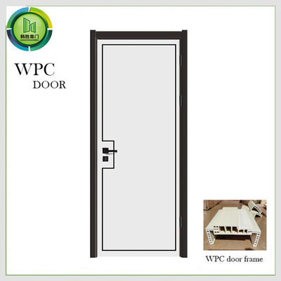 Harga yang bagus Input Soundproof WPC Pintu Biasa Tahan Air CE Sertifikasi Penggunaan Kamar Tidur on line