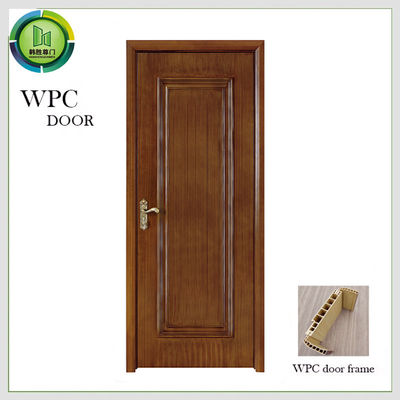Harga yang bagus OEM WPC Plain Wpc Pintu Termit Proof, Kayu Padat Pintu Plain Untuk Villa on line