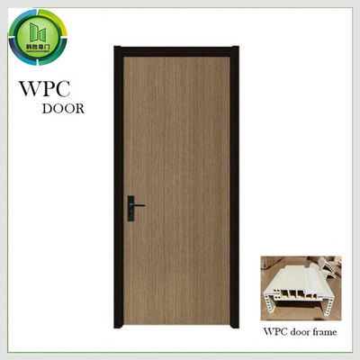 Harga yang bagus Pintu interior WPC kayu tahan api tahan kelembaban Sertifikat SGS on line