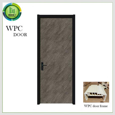 Harga yang bagus Upvc Komposit WPC Solid Oak Interior Pintu Termit tahan Untuk Apartemen on line