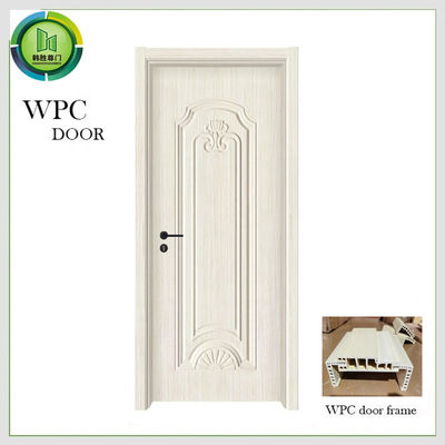 Harga yang bagus Kelembaban tahan masuk WPC Pintu Kayu Ketebalan 45mm Penggunaan Hotel on line