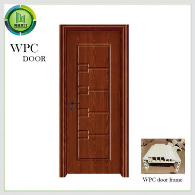 Harga yang bagus Pintu Kayu WPC tahan kelembaban Ketebalan 45mm Retardant Api Penggunaan kamar tidur on line