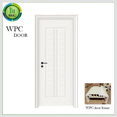 Harga yang bagus Solid Front WPC Fire Rated Interior Pintu Kayu Anti rayap Penggunaan Apartemen on line