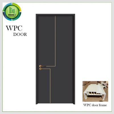 Harga yang bagus Perlindungan Lingkungan Laminasi Pintu Kayu WPC Untuk Apartemen on line