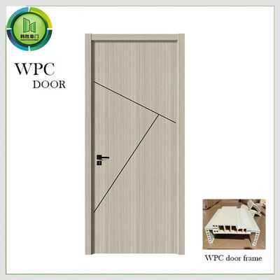 Harga yang bagus WPC PVC Pintu Kayu, Fire Retardant Soundproof Pintu Masing Kayu Massive Entry on line