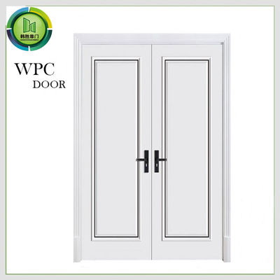 Harga yang bagus Anti Formaldehida WPC Pintu Ganda Eksterior Perlindungan Lingkungan Penggunaan Apartemen on line