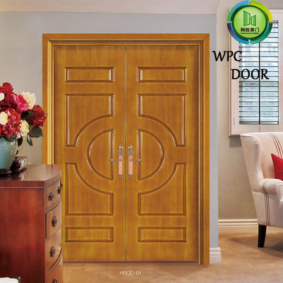 Harga yang bagus Termit tahan masuk WPC Double Door 1400mm Lebar Hotel penggunaan on line