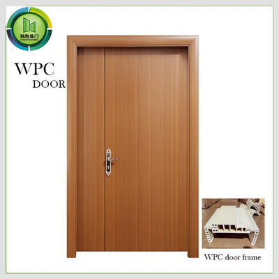 Harga yang bagus Waterproof Datar WPC Pintu Geser Daur Ulang Tipe Tidak Sama Untuk Kamar Mandi on line
