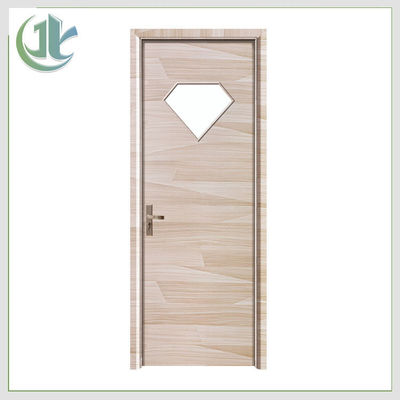 Harga yang bagus Customized WPC Glass Door PVC Laminated Surface Finishing Untuk Kamar Mandi on line
