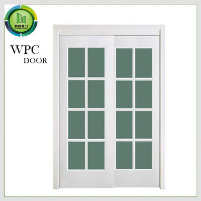 Harga yang bagus Interior Fire Rated Sliding Door, pintu cetak wpc Lebar 800mm on line