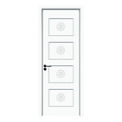 Lukisan WPC Pintu tahan kelembaban tahan lama pintu interior dengan isolasi panas yang sangat baik dan desain kedap suara untuk ruang modern