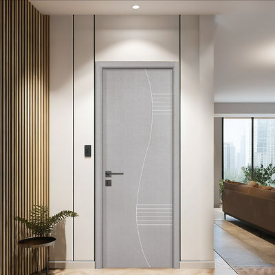 Harga yang bagus Pintu interior komposit WPC berongga yang dirancang untuk interior dengan isolasi panas tahan kelembaban dan desain tahan lama yang tahan lama on line