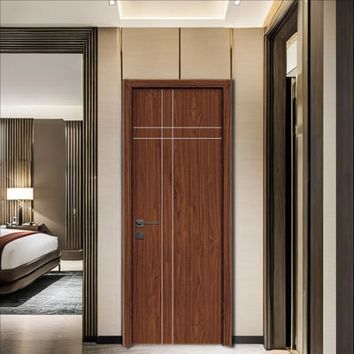 Harga yang bagus Pintu interior WPC yang dapat disesuaikan dengan desain komposit berongga yang menawarkan ketahanan kelembaban yang sangat baik isolasi panas dan penebat suara untuk interior on line