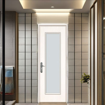 Harga yang bagus Pintu Kerongkongan Kaca WPC tahan kelembaban tahan suara Mudah dipasang untuk interior modern on line