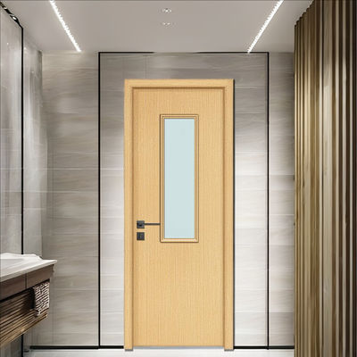 Harga yang bagus Pintu kaca WPC tahan lama dengan desain komposit berongga tahan terhadap kelembaban kelembaban dan busuk ideal untuk ruang interior modern on line