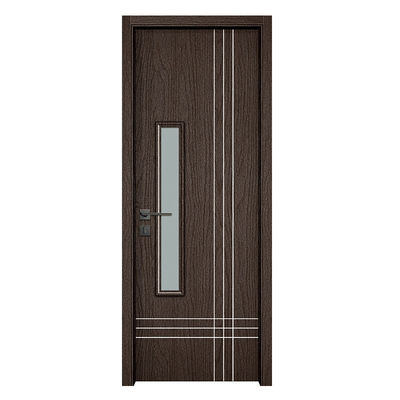 Harga yang bagus Pintu Kaca WPC Insulasi Panas Anti Rayap Ukuran Kustom untuk Interior Modern on line