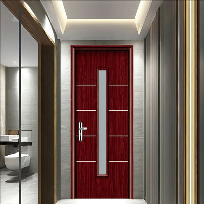 Harga yang bagus Pintu kaca WPC tahan kelembaban tahan suara dengan tahan rayap untuk interior modern on line