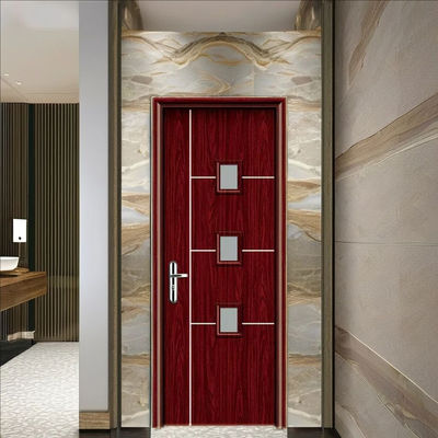 Harga yang bagus Pintu Kaca WPC Daya Tahan Tinggi dengan Rangka Tahan Lembab dan Konstruksi Bebas Perawatan untuk Aplikasi Interior on line