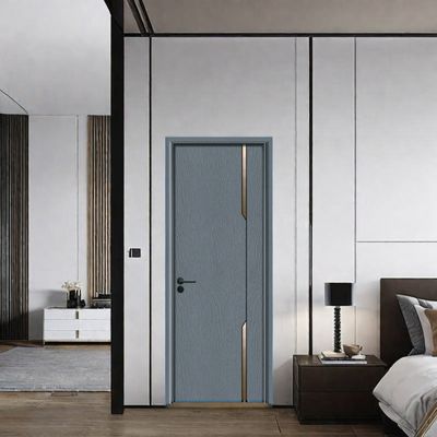 Harga yang bagus WPC Hollow Door pintu komposit tahan lama dengan konstruksi bebas pemeliharaan isolasi panas yang sangat baik dan finishing permukaan yang dapat disesuaikan on line