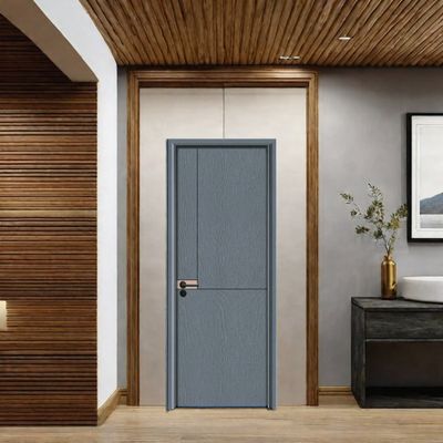 Harga yang bagus WPC Interior Door Hollow Core Durable Waterproof Termite Resistant Door Sempurna untuk lingkungan perumahan dan komersial on line