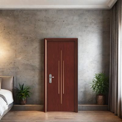 Pintu berlubang WPC tahan kelembaban tahan rayap tahan suara untuk penggunaan interior