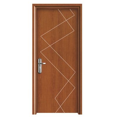 Harga yang bagus Desain Modern 2100*800*45mm Pintu Berongga WPC dengan Insulasi Panas untuk Penggunaan Interior on line