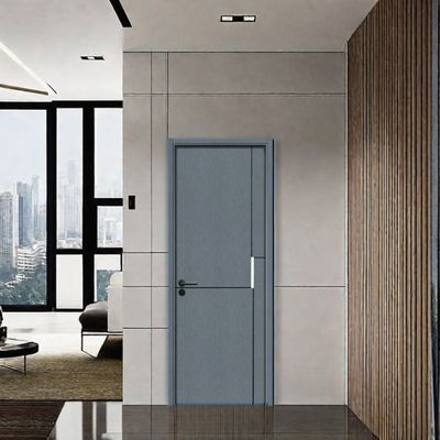 Pintu interior WPC ramah lingkungan dengan sifat kedap suara dan tahan kelembaban untuk ruang hunian dan komersial