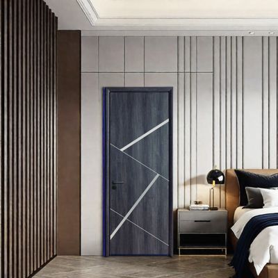 Harga yang bagus Pintu Hollow WPC Tahan Lama Tahan Lembab Tahan Rayap Ramah Lingkungan untuk Interior Perumahan on line
