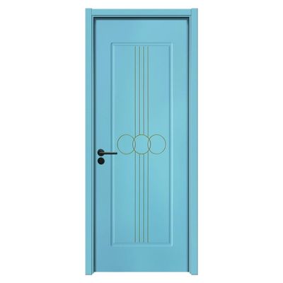 Harga yang bagus Lukisan WPC Pintu tahan kelembaban tahan lama pintu interior dengan isolasi panas yang sangat baik dan desain kedap suara untuk ruang modern on line