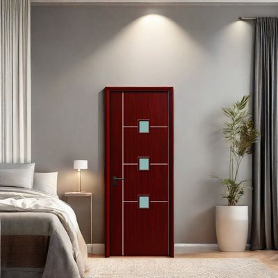 Harga yang bagus Pintu kaca WPC dengan tahan rayap dan tahan suara untuk interior modern on line