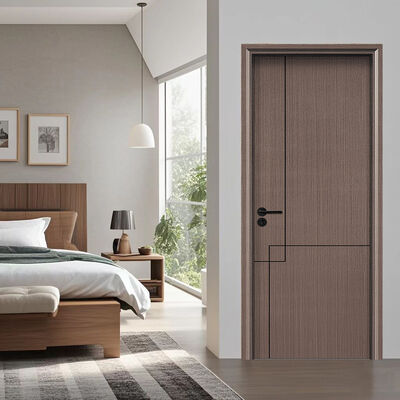 Harga yang bagus Termit tahan Low Maintenance WPC Hollow Door dengan Isolasi Panas untuk Ruang Interior on line