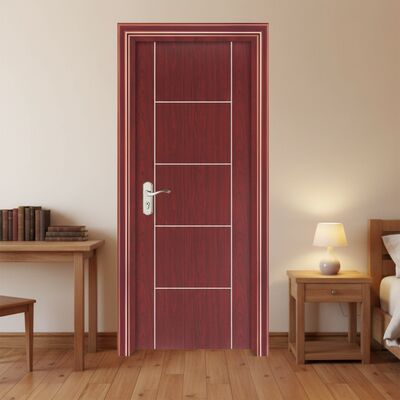 Pintu berlubang WPC tahan air dan tahan suara dengan 100% bahan bingkai WPC untuk ruang yang tangguh dan tenang