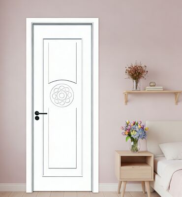 Harga yang bagus Pintu WPC Lukis tahan lama tahan lembab pintu interior dengan insulasi panas yang sangat baik dan ramah lingkungan kedap suara untuk ruang modern on line