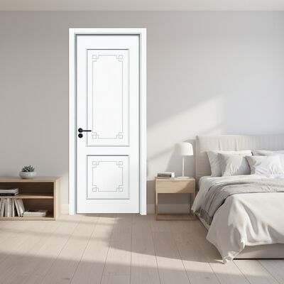 Harga yang bagus Lukisan WPC Pintu tahan kelembaban dan perawatan rendah pintu berongga dirancang untuk interior modern dengan pilihan permukaan yang dapat disesuaikan on line