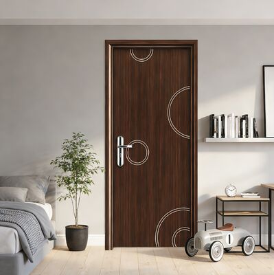 Harga yang bagus Desain komposit berongga Pintu Interior WPC yang tahan lama dengan insulasi panas tahan lembab dan gaya modern untuk komersial perumahan on line