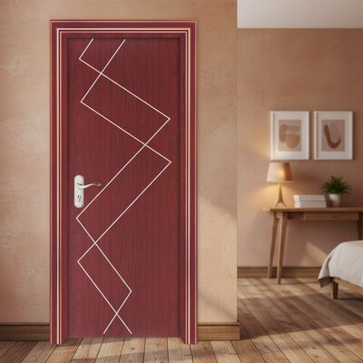 Harga yang bagus Pintu berongga WPC tahan lama dengan isolasi panas dan sifat kedap suara Ideal untuk ruang hunian dan komersial modern on line