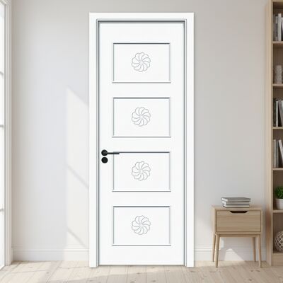 Harga yang bagus Pintu Interior Komposit WPC Berongga Tahan Panas Kedap Suara dengan Ketahanan Kelembaban dan Finishing Kustom untuk Aplikasi Interior Modern on line