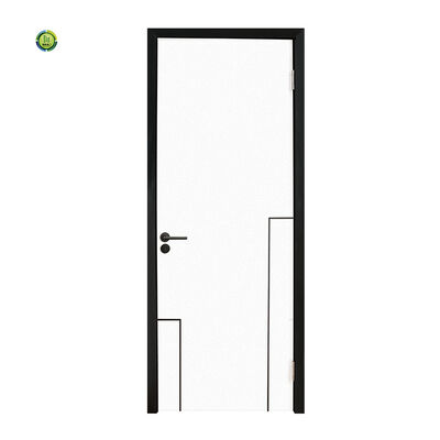 Harga yang bagus 35 mm 45 mm Atau Sesuaikan Ketebalan Daun Pintu WPC Pintu Interior Kayu Plastik Komposit Gelang Metode Pemasangan awet on line