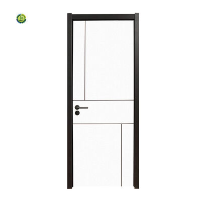 Harga yang bagus 35mm Ketebalan Daun Pintu Pintu Interior WPC Gaya Modern Fashion Desain sederhana Ideal untuk interior kantor dan perumahan on line