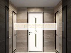 Eco Friendly WPC Glass Door Constructed with 100 Percent WPC Material Offering Superior Strength and Resistance to Rot